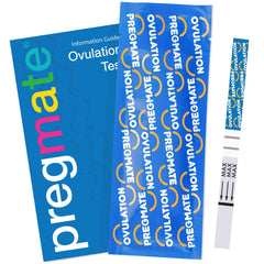 Pregmate ovulation test strip result visual shows LH surge