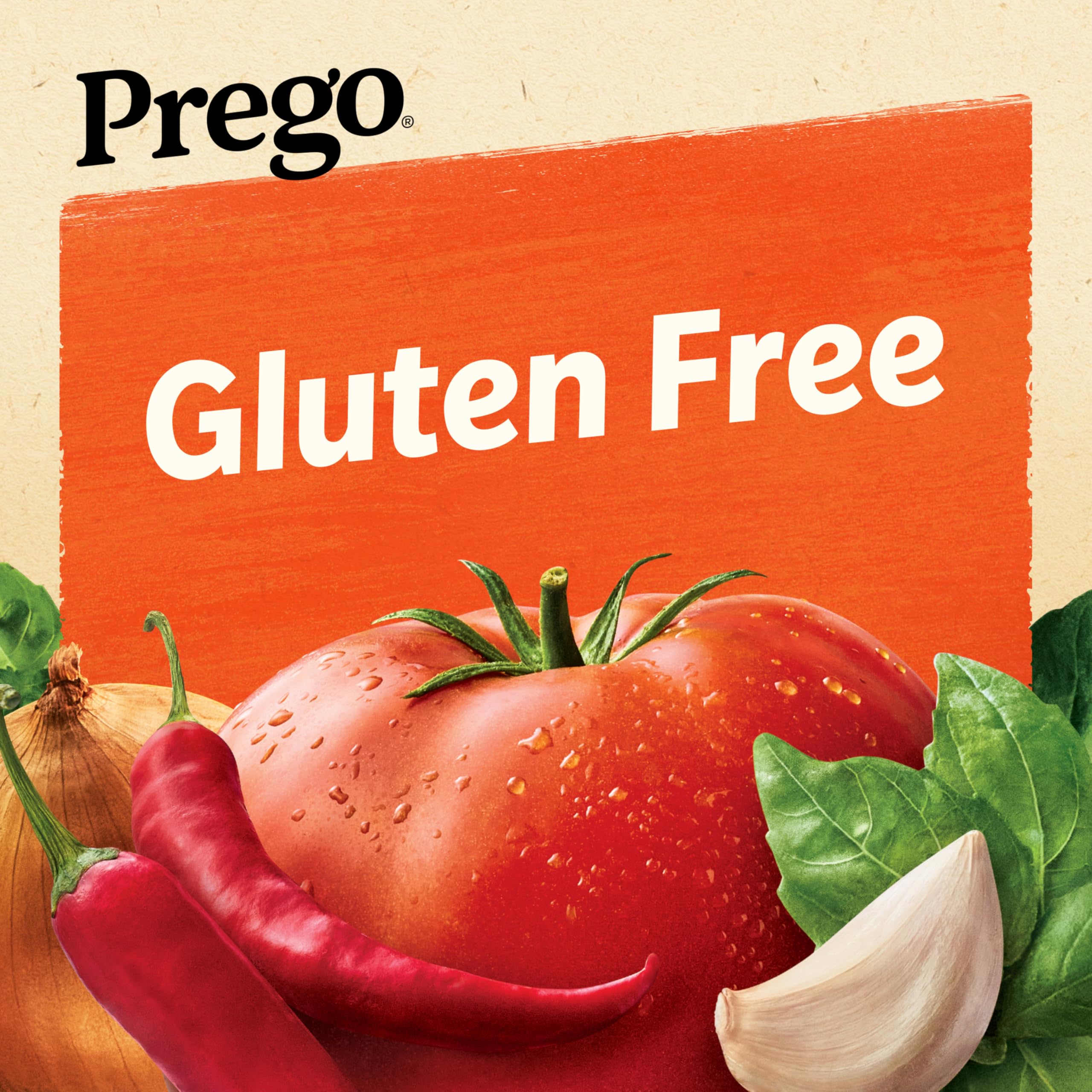 Prego Spicy Marinara jar top closeup suitable for easy leftovers.