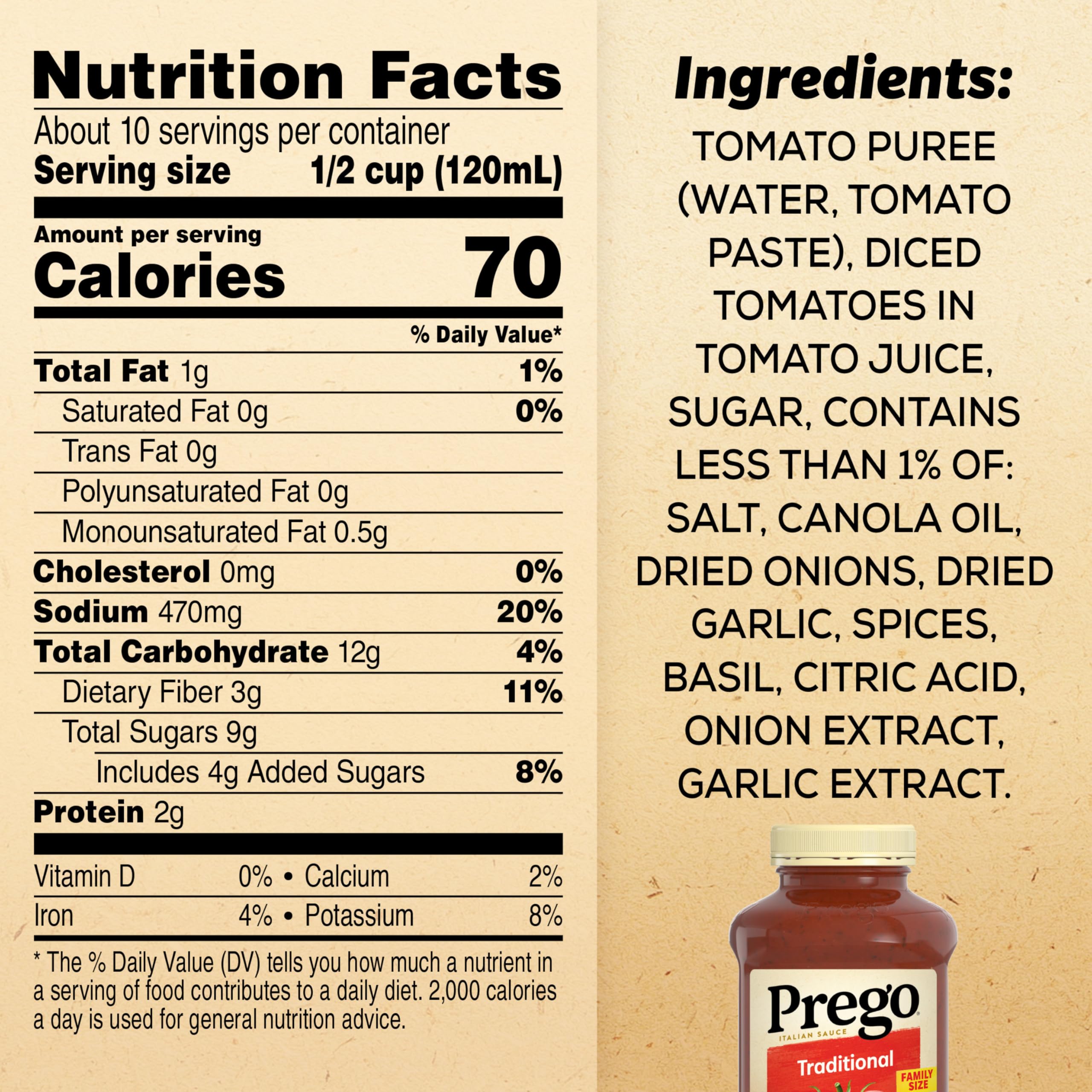 Thick, smooth Prego sauce texture, ideal for gluten-free pasta.