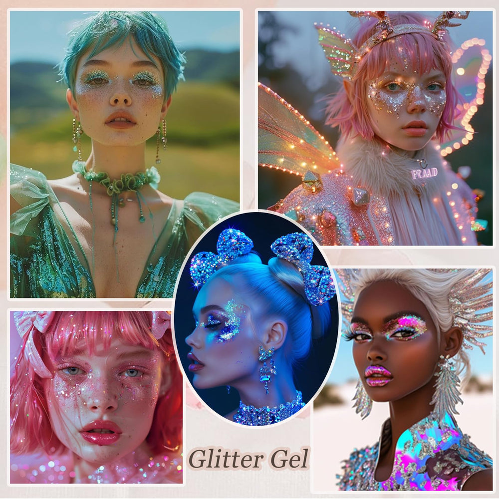 Prehot Party glitter helps enhance makeup for performances, photos, and celebrations.