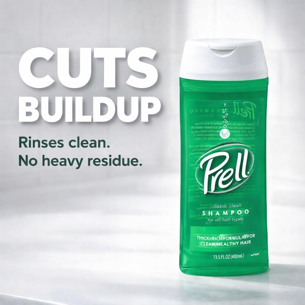 Prell packaging design highlights a trusted cleansing duo.
