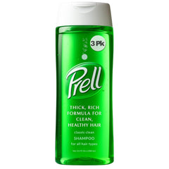 Prell Original Green shampoo bottle front view for deep cleansing