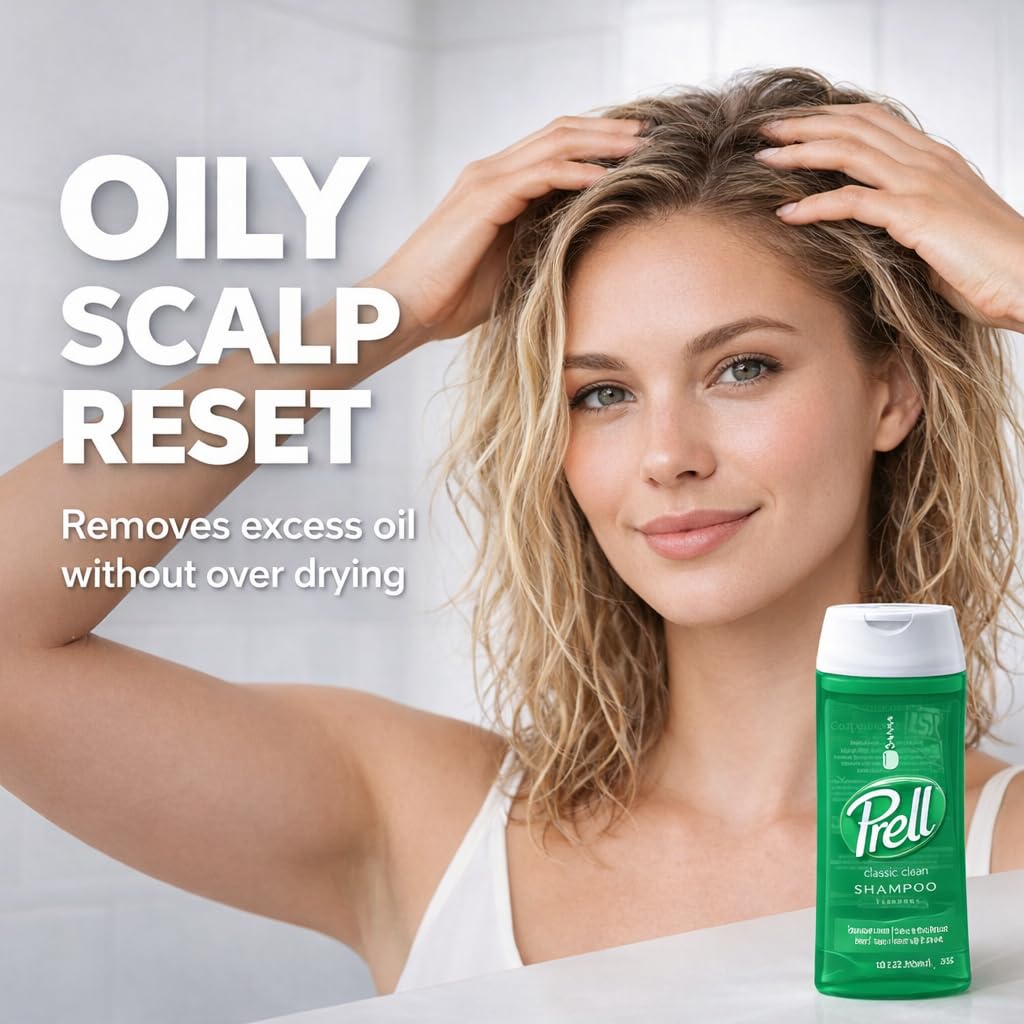 Prell Original Green shampoo label closeup showing iconic formula