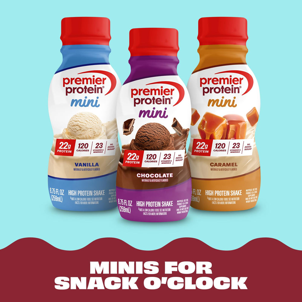 Premier Protein Minis gluten-free and keto-friendly option.