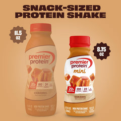 Premier Protein Minis nutrition panel highlighting 22g protein.