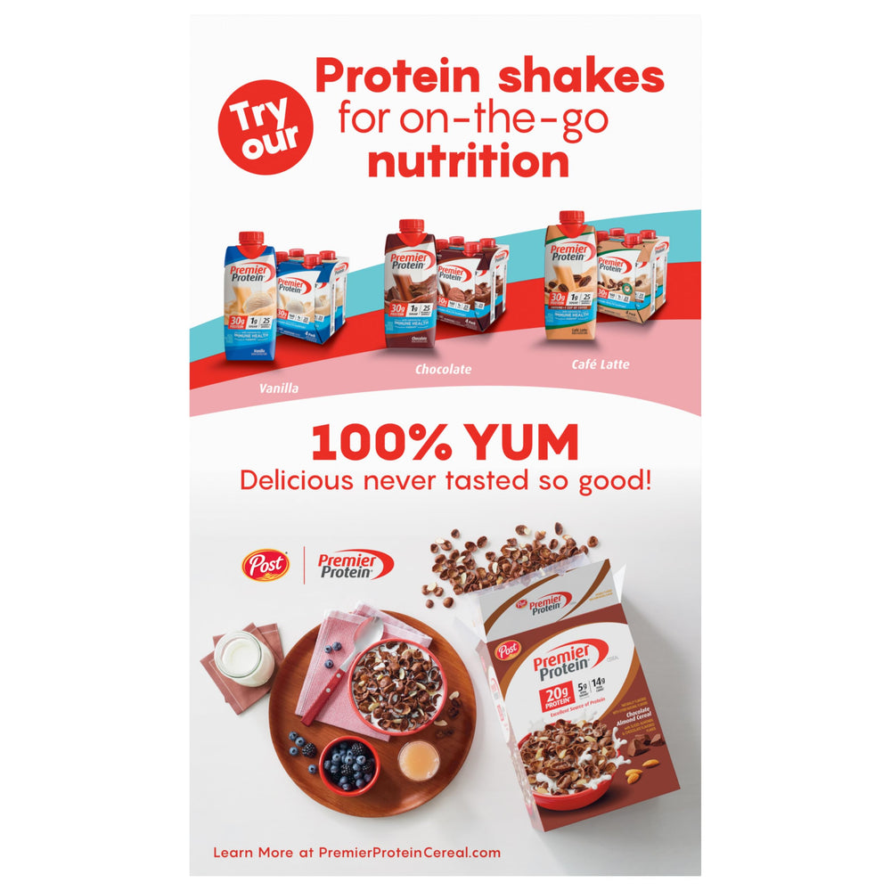 Premier Protein Mixed Berry Almond Cereal trail-mix idea with nuts