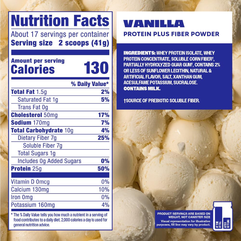 Premier Protein Plus Fiber vanilla mix with water for a fast hydration option.