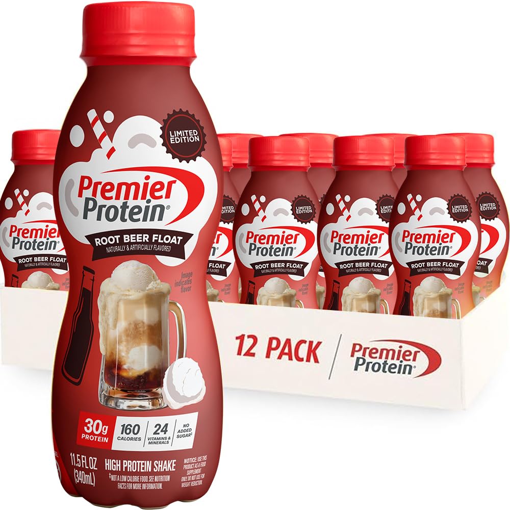 Premier Protein Root Beer Float bottle for post-workout refuel