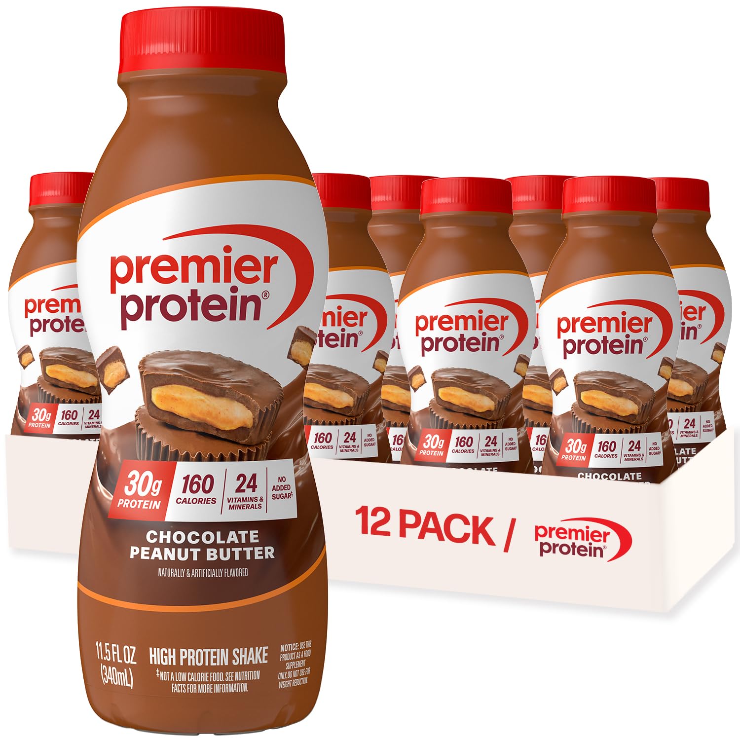 Premier Protein Shake Chocolate Peanut Butter bottle ready-to-drink