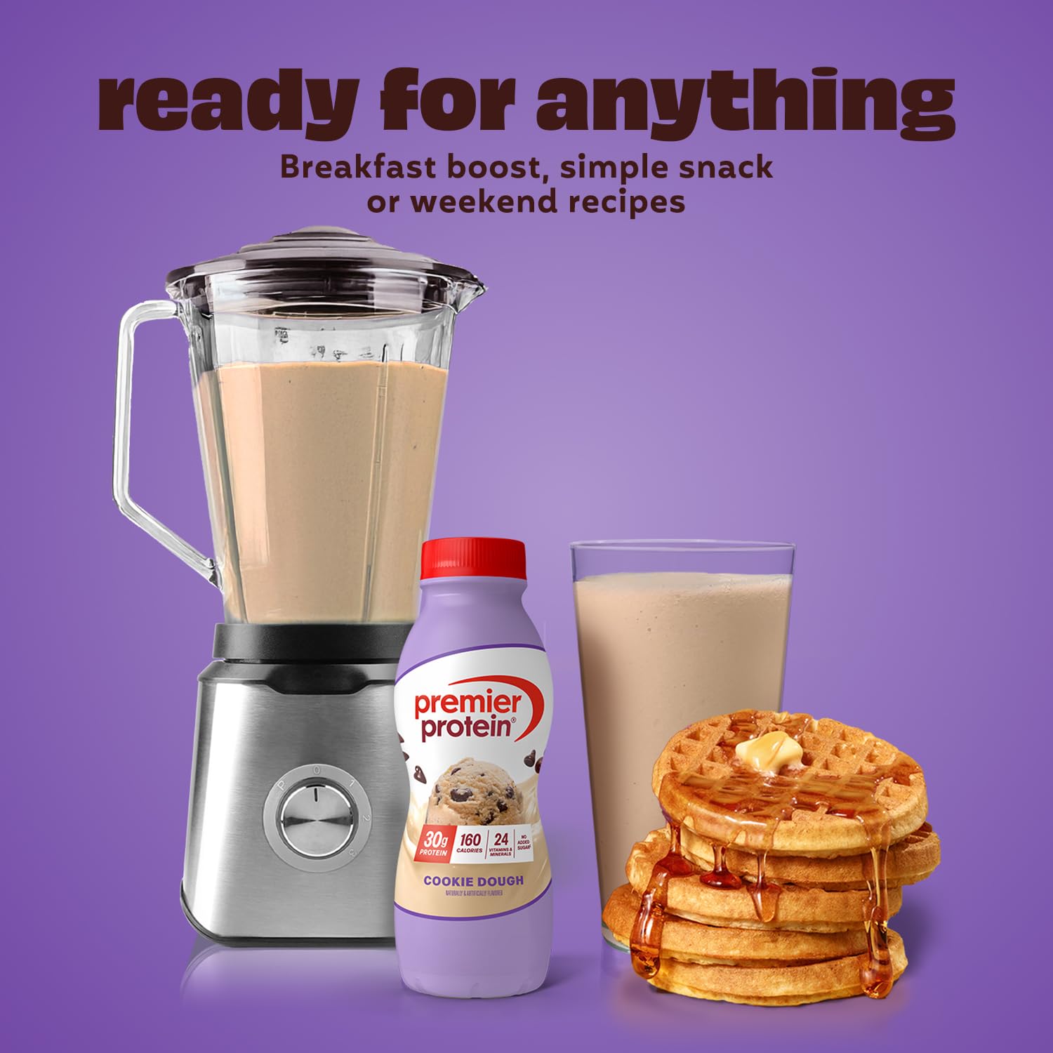 Premier Protein Shake on-the-go ready-to-drink for quick post-workout fuel.