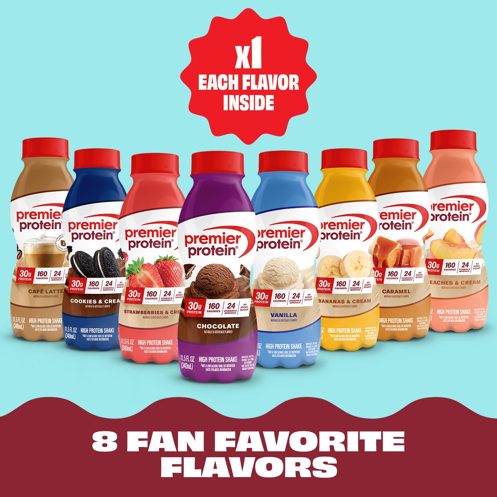 Premier Protein Shake vanilla bottle offers quick breakfast option.