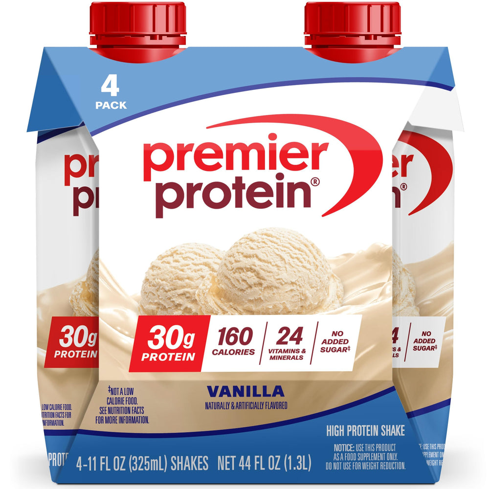 Premier Protein Shake Vanilla bottle for quick protein on the go