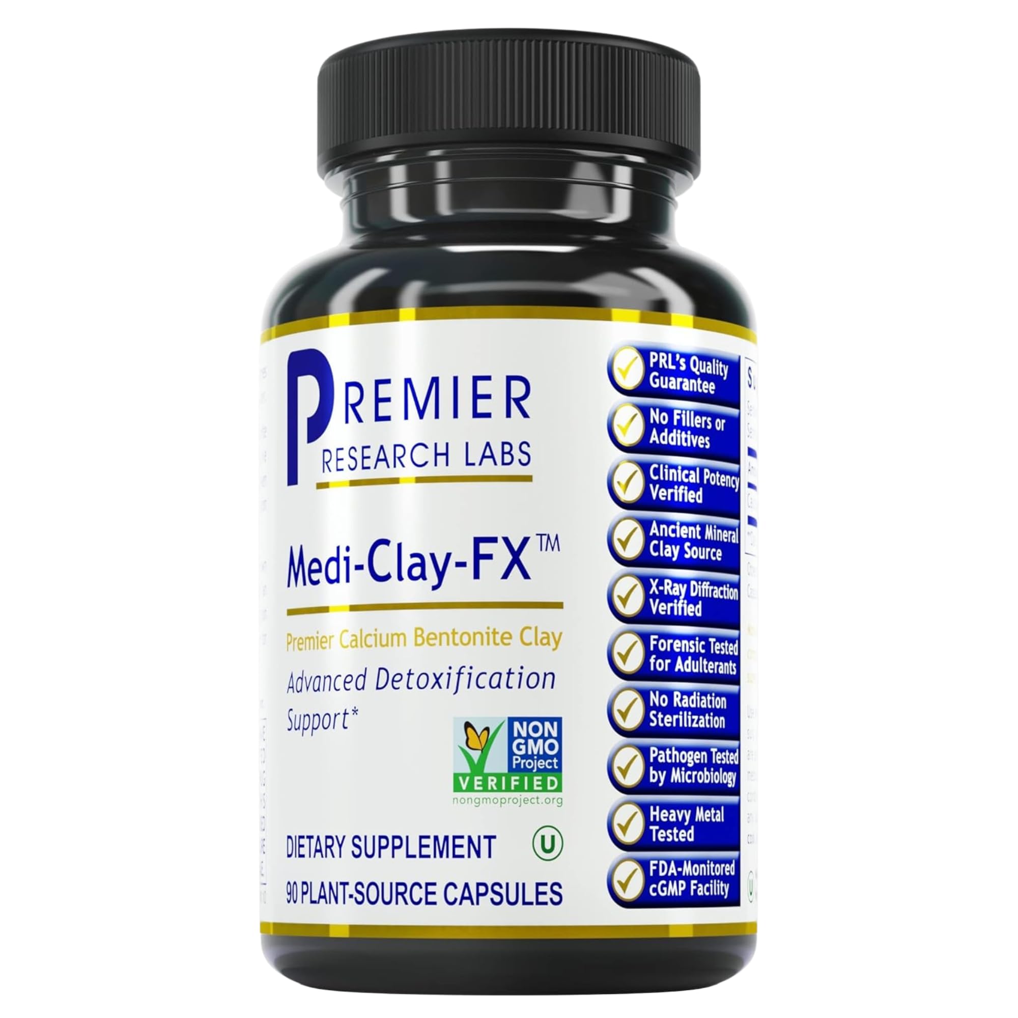 Premier Research Labs Medi-Clay-FX bentonite capsules for toxin absorption