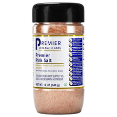 Premier Research Labs Pink Salt crystals in coarse texture for flavorful cooking.