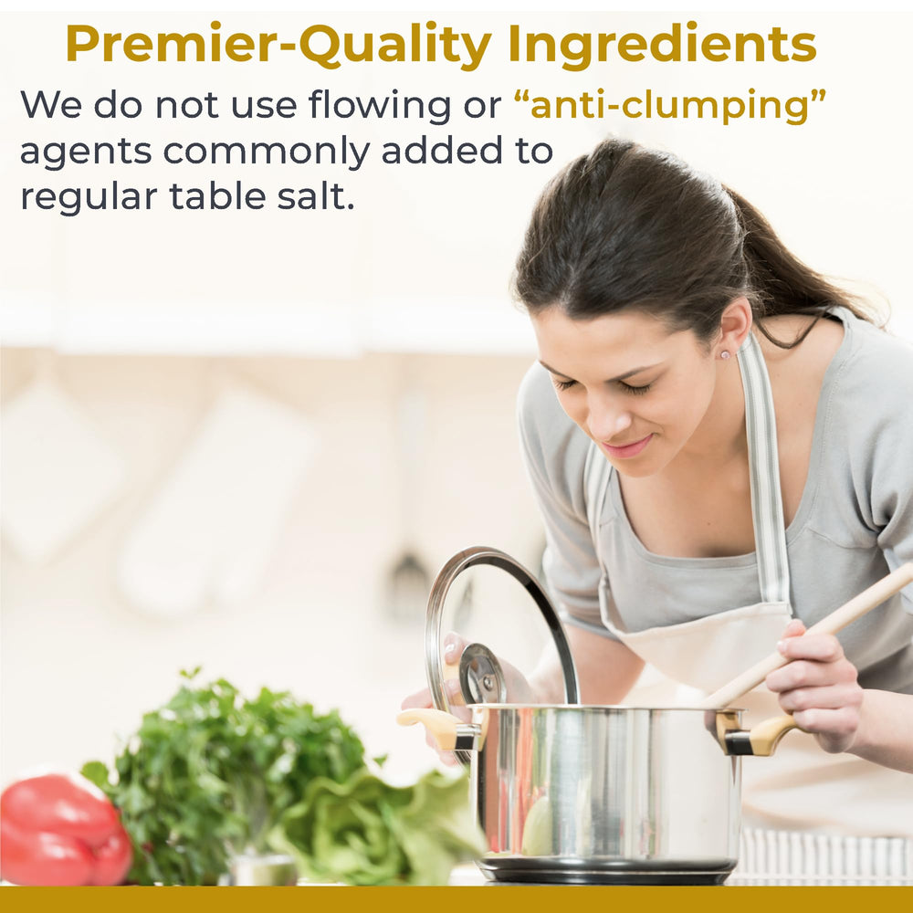 Premier Research Labs Pink Salt in a kitchen scene ready for everyday meals.