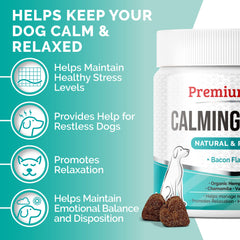 Passion flower ingredient highlighted in Premium Care calming chews formula