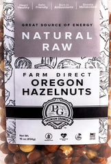 Premium Growers hazelnuts harvest basket shows fresh nuts for snacking and cooking