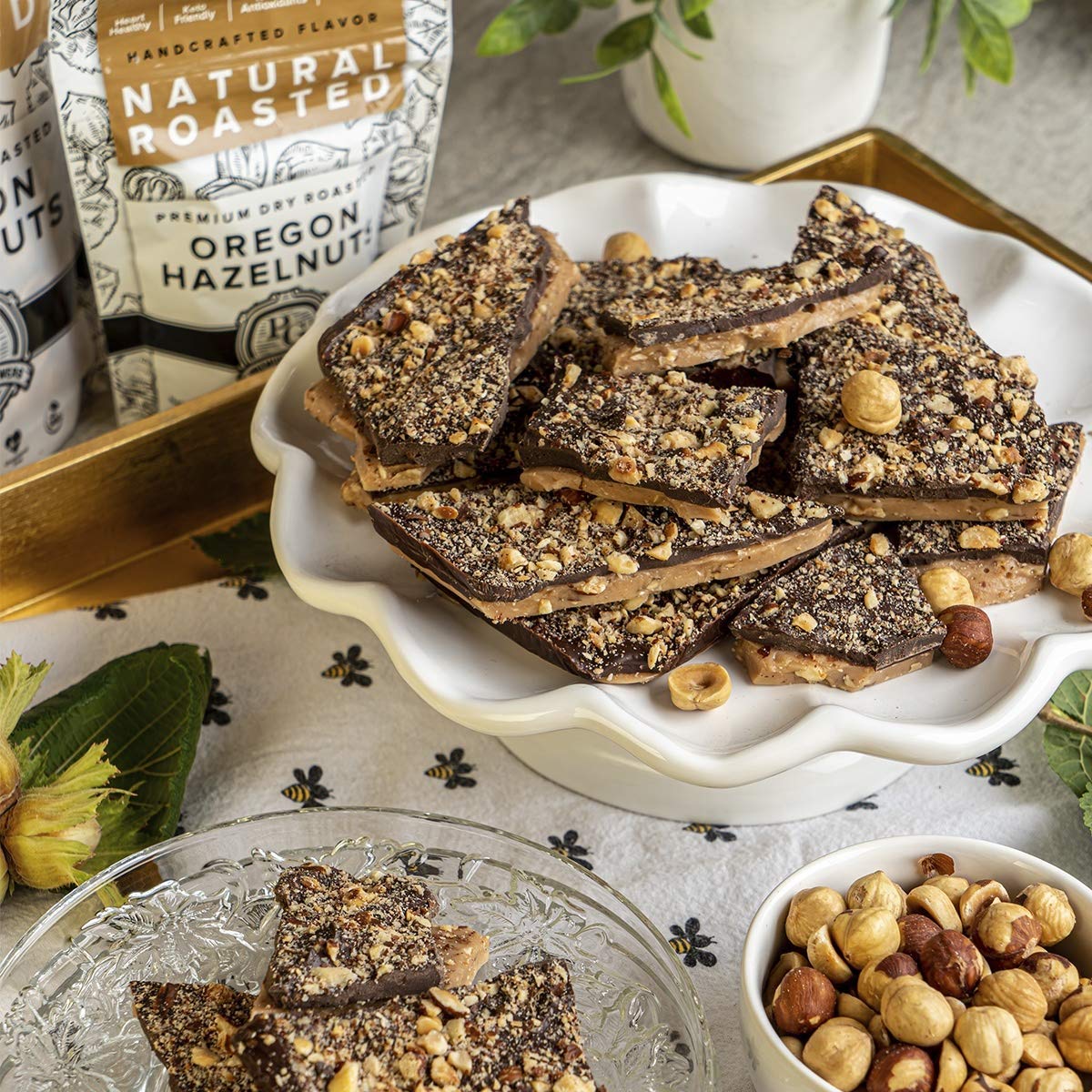 Premium Growers hazelnuts hiking snack on trail, energizing and tasty.