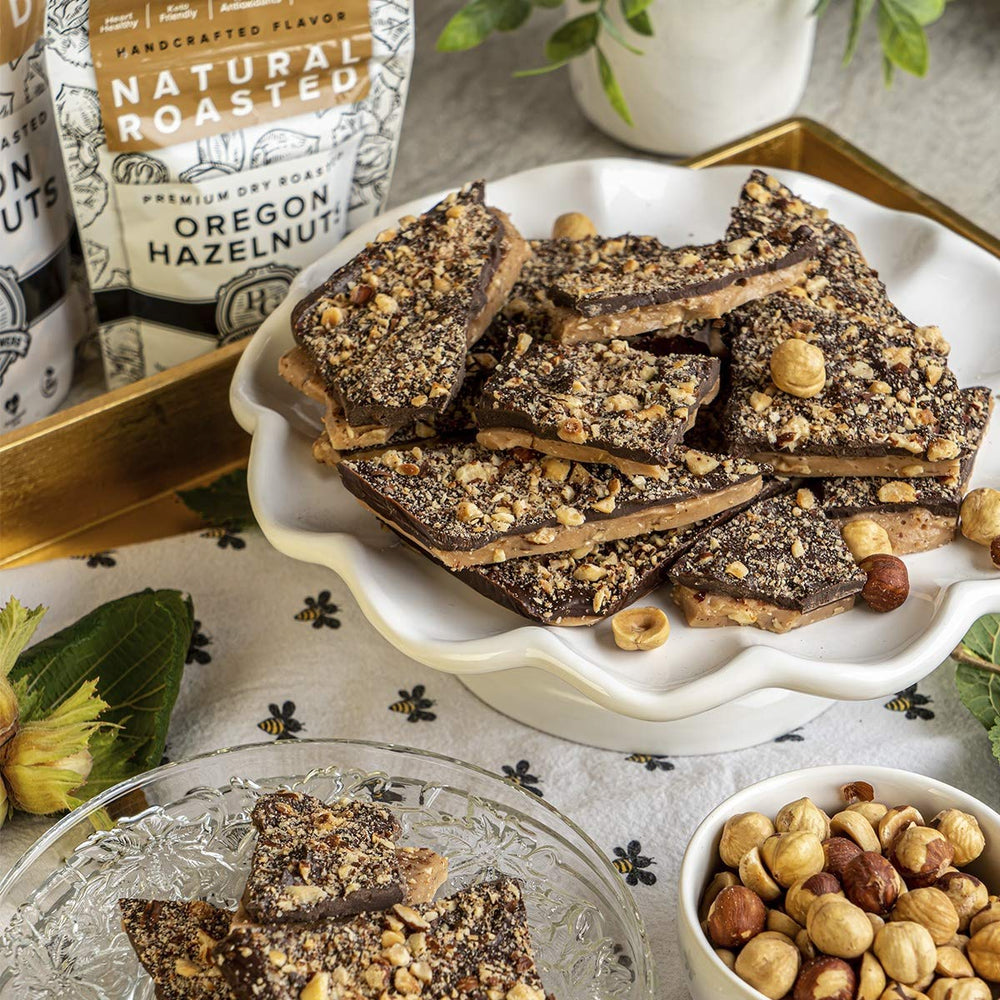 Premium Growers hazelnuts hiking snack on trail, energizing and tasty.