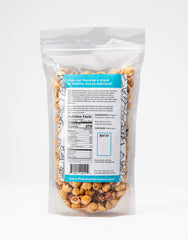 Premium Growers hazelnuts nutrition-dense snack highlighting energy and fiber.
