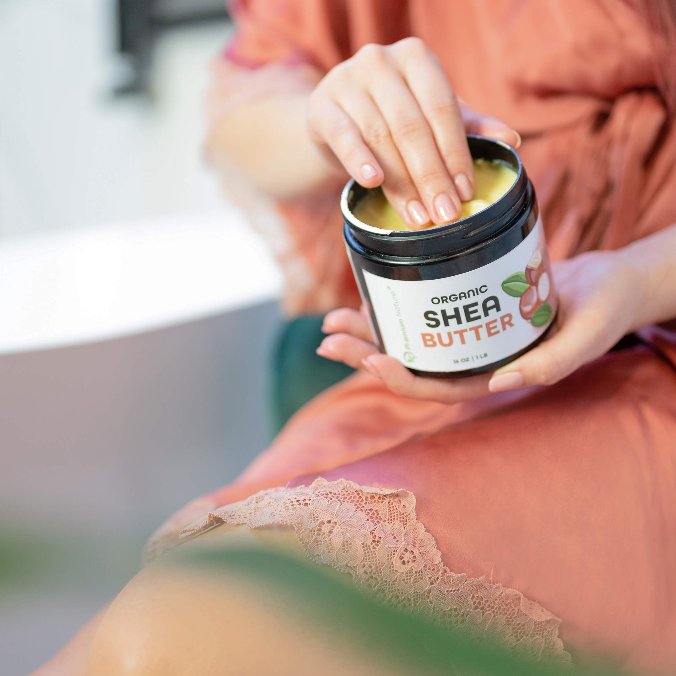 Packaged Premium Nature shea butter ready for shelf or gift.