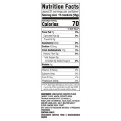 Premium Original Mini Saltine Crackers cracker-squares closeup reveals crisp, airy texture