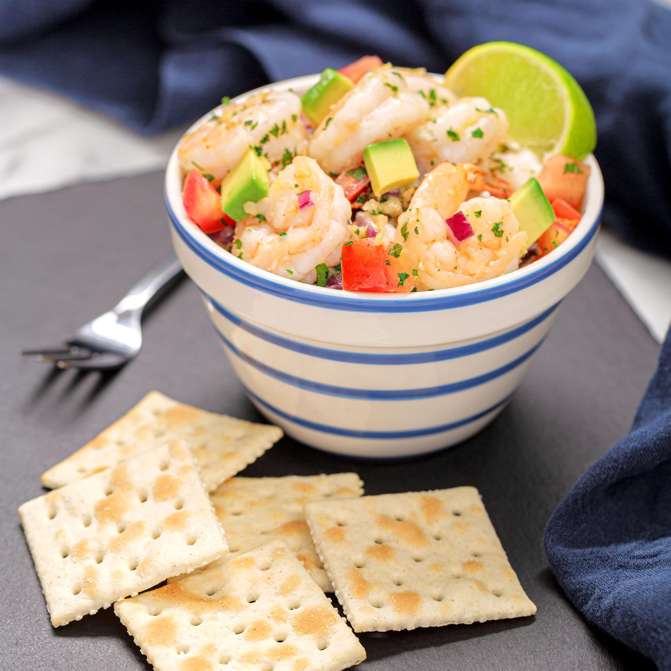 Premium Original Saltine Crackers party snack idea on a tray.