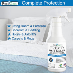 Premo Guard fabric-application on mattress or couch without staining.