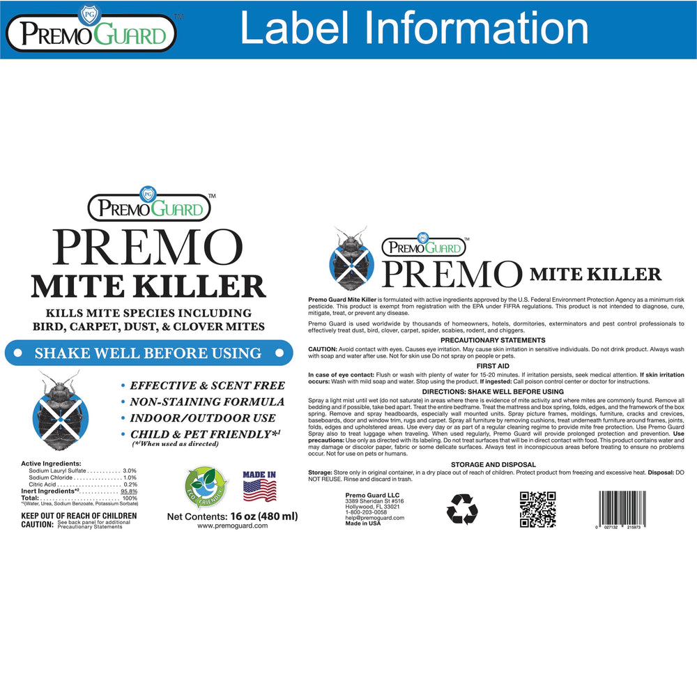 Premo Guard suitable for farms, coops, and cages to tackle poultry mites.