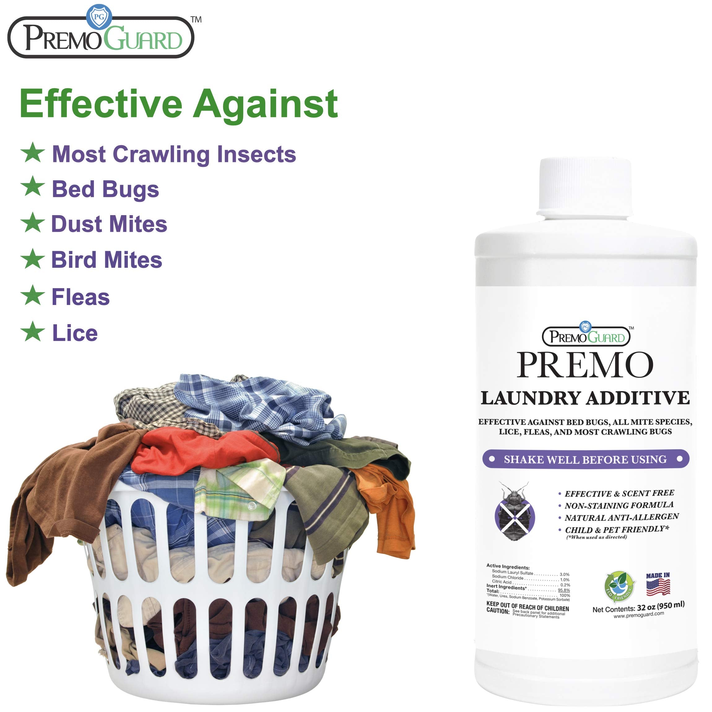 Premo Guard label highlights plant-based ingredients for gentle laundry