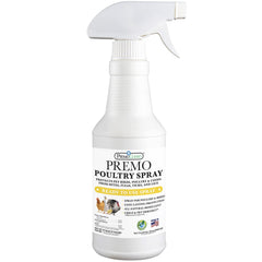 Premo Guard Poultry Spray bottle 32 oz for safe, natural pest control on flocks.