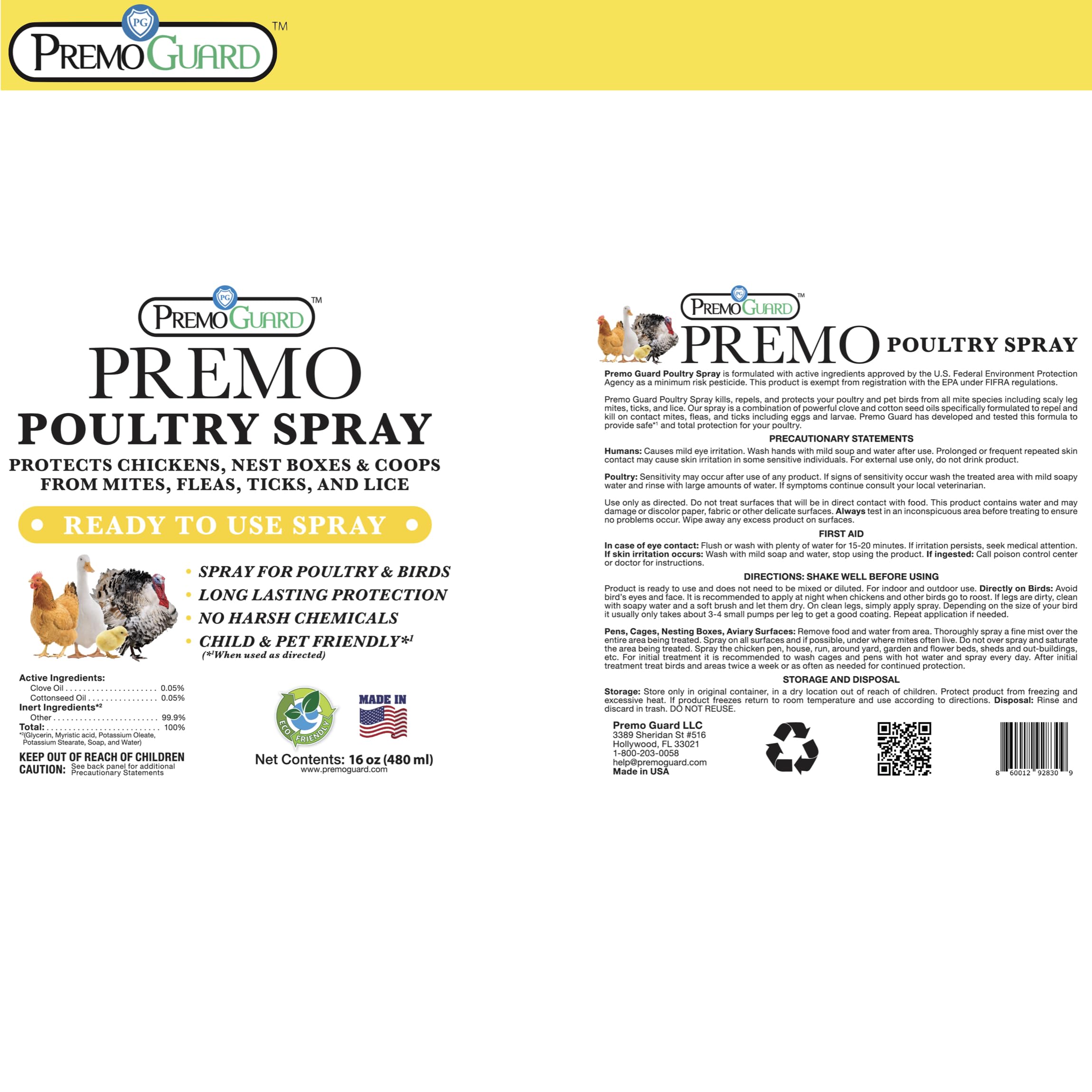 Premo Guard clove scent indicating natural, pleasant aroma