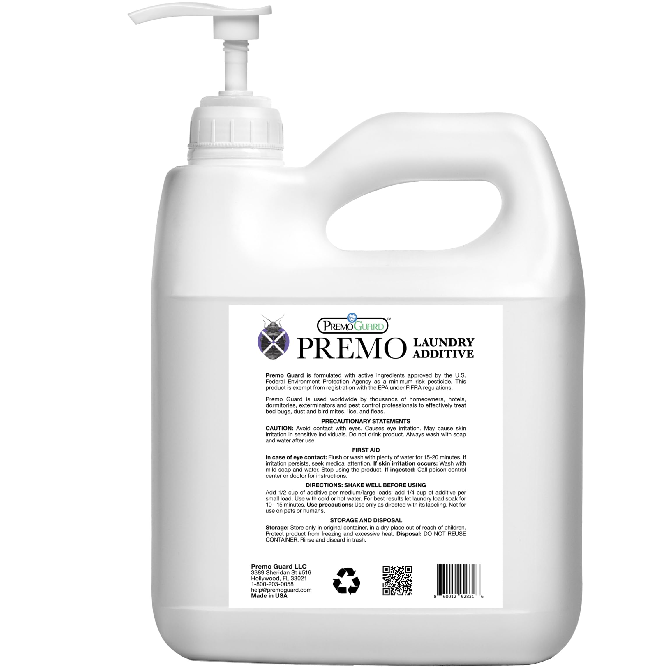 Premo Guard additive shown in washing machine during cycle