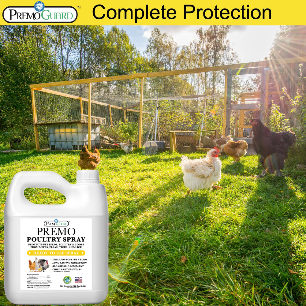 Premo Guard Poultry Spray highlights life-cycle coverage across pests