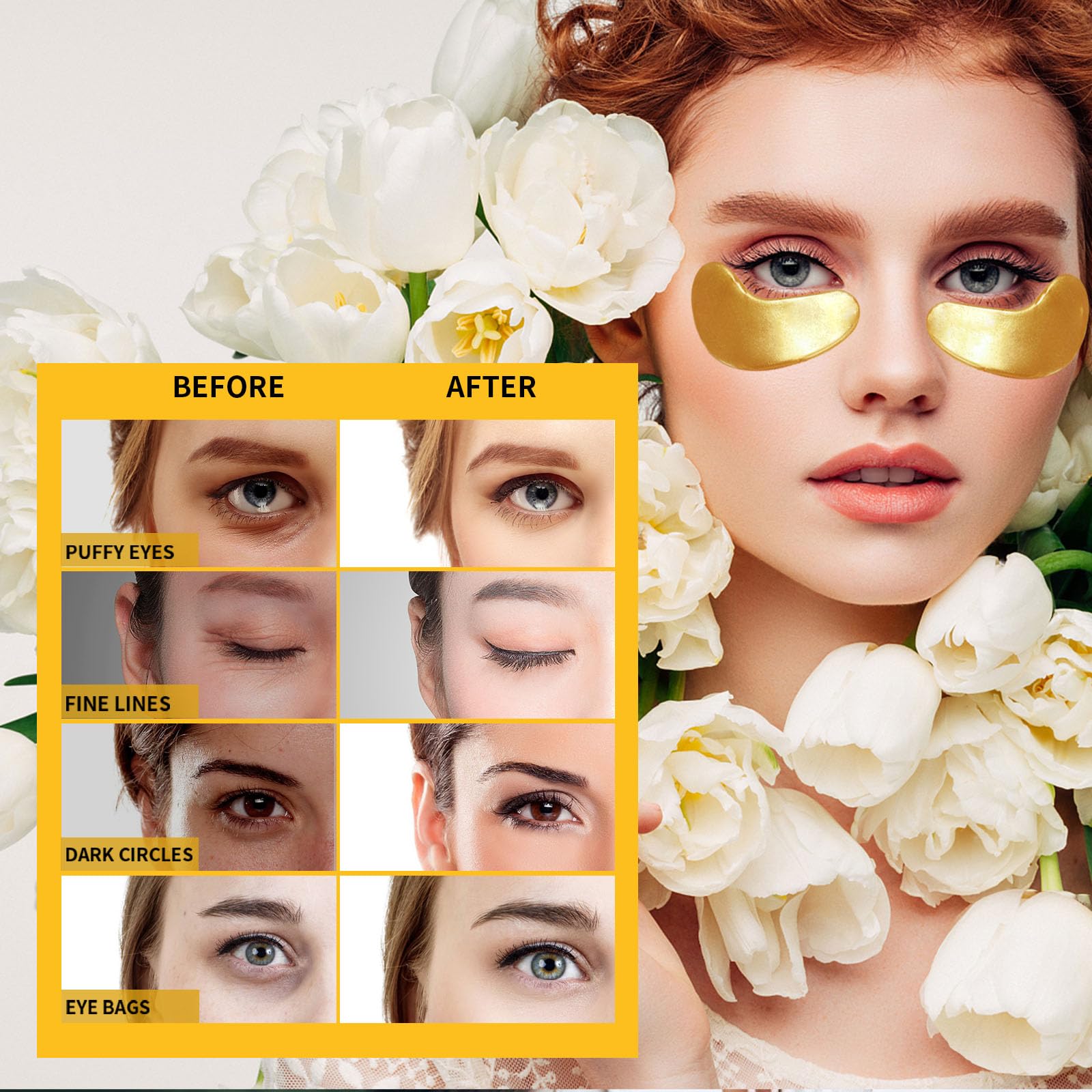 Prenawina ergonomic eye masks adhere comfortably along the under-eye area