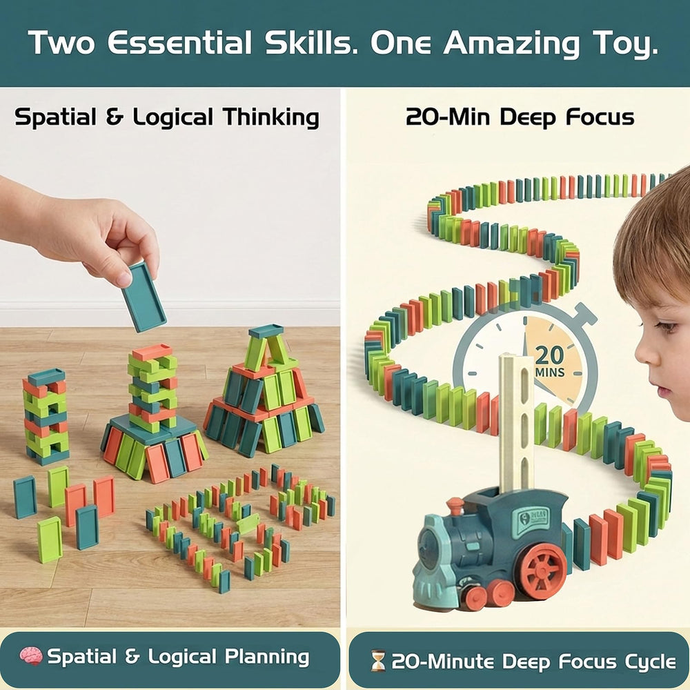 PREPHY Domino Train Stack Pattern encourages creativity and patience while building.