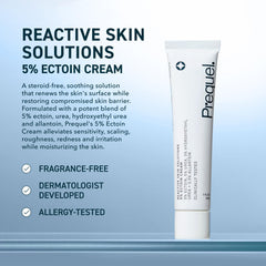 Prequel Reactive Skin Solutions texture close-up reveals gentle hydration for the skin