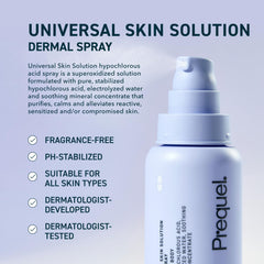 Prequel Skin Face and Body application bottle for balanced skin.