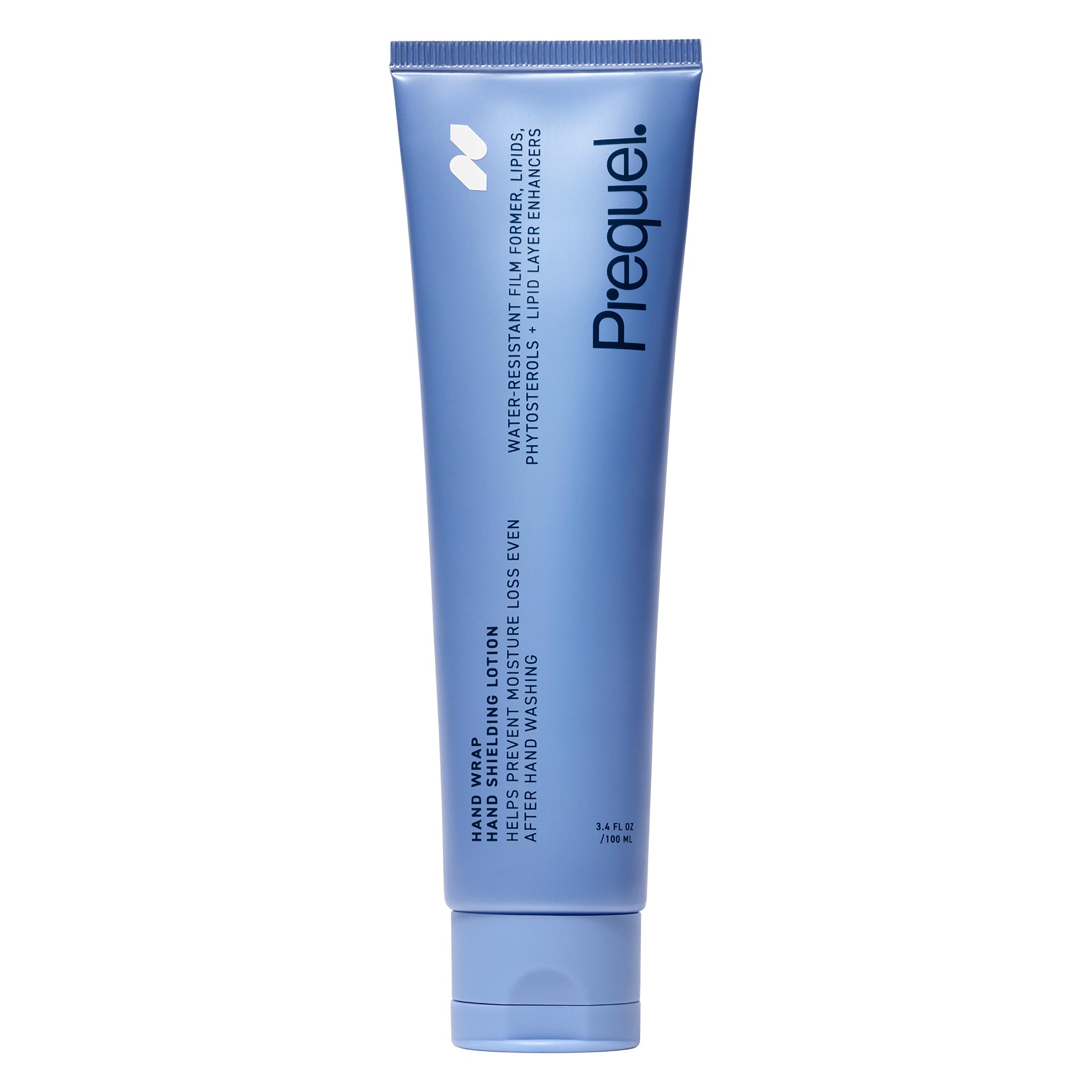 Prequel Skin Hand Wrap balm tube provides long-lasting moisture protection for dry hands.