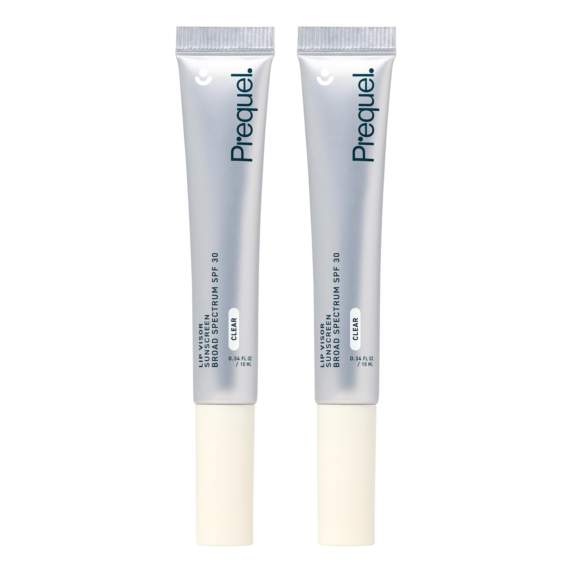 Prequel Skin Lip Visor balm tube delivering SPF 30 daily protection and hydration.
