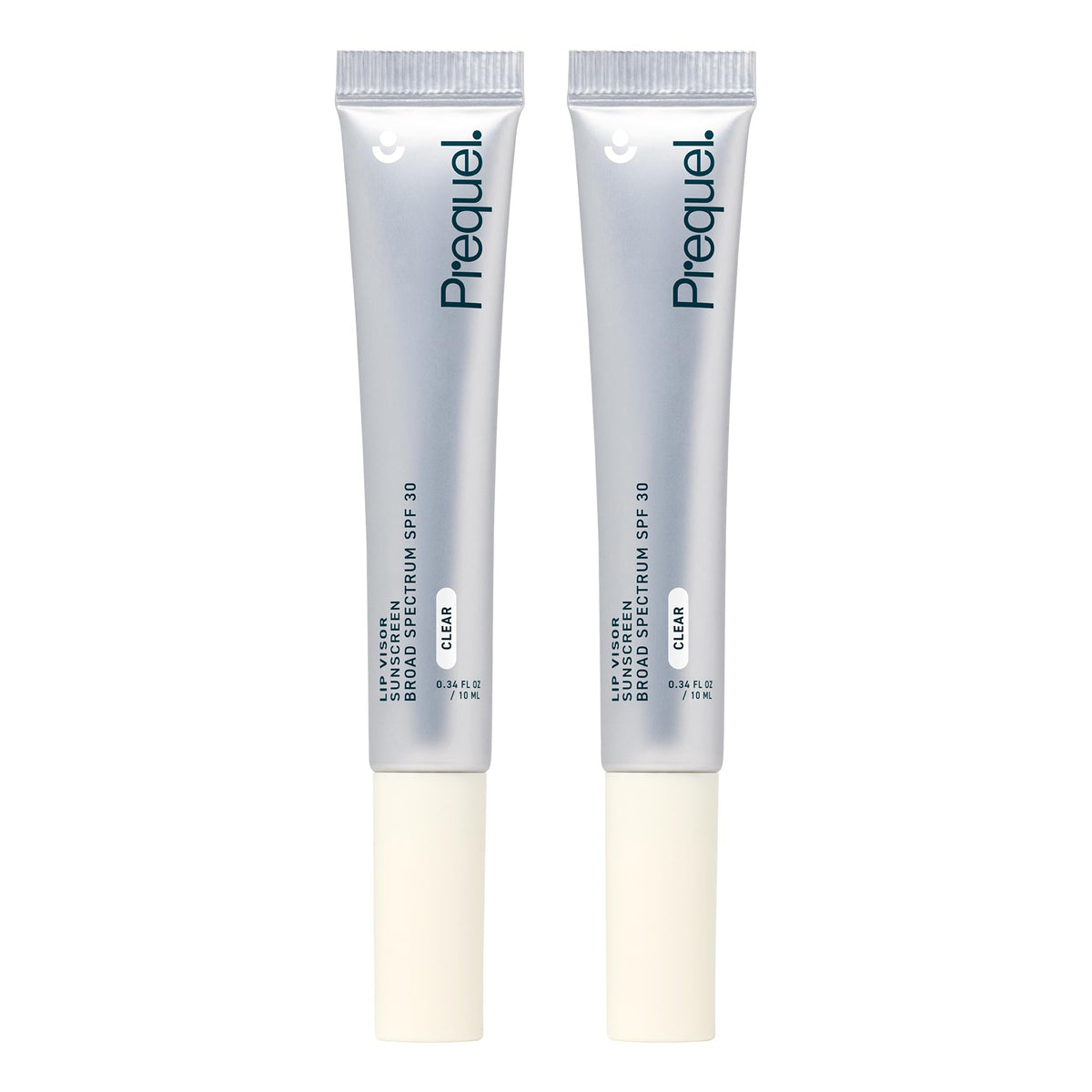 Prequel Skin Lip Visor balm tube delivering SPF 30 daily protection and hydration.