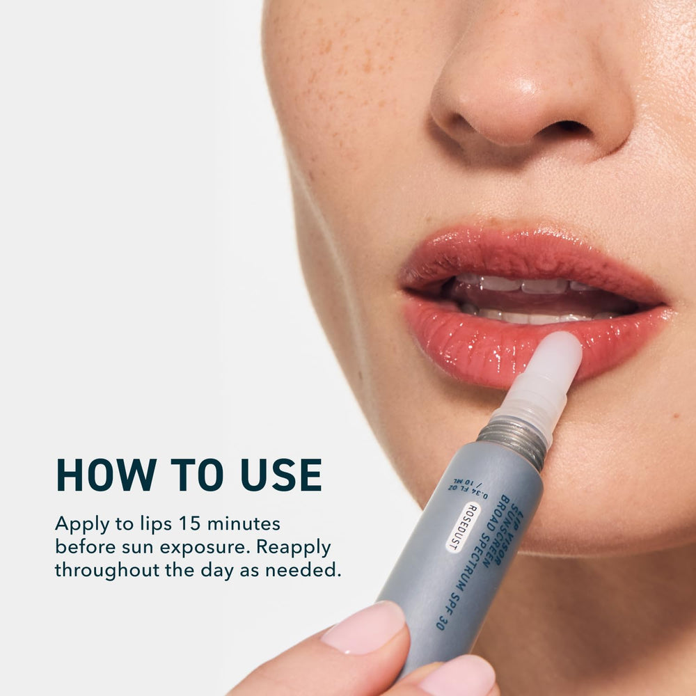 Prequel Skin Lip Visor contains Physalis extract for antioxidant lip care.