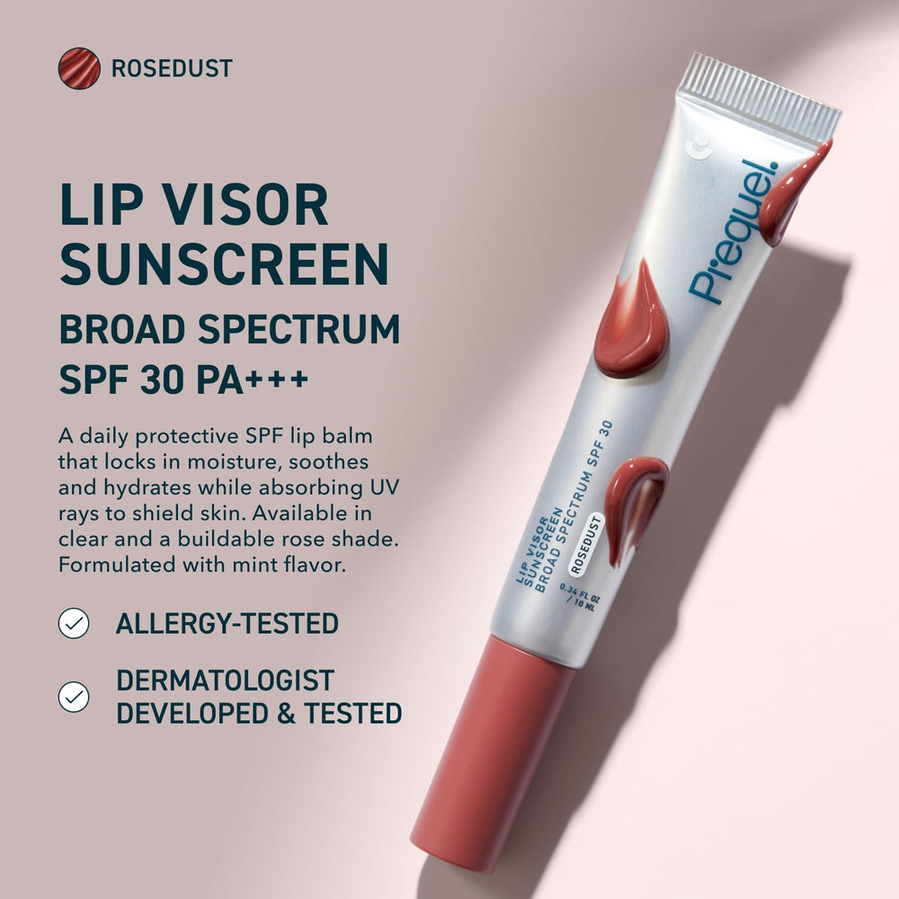 Prequel Skin Lip Visor Rose Dust packaging highlights two-pack convenience.