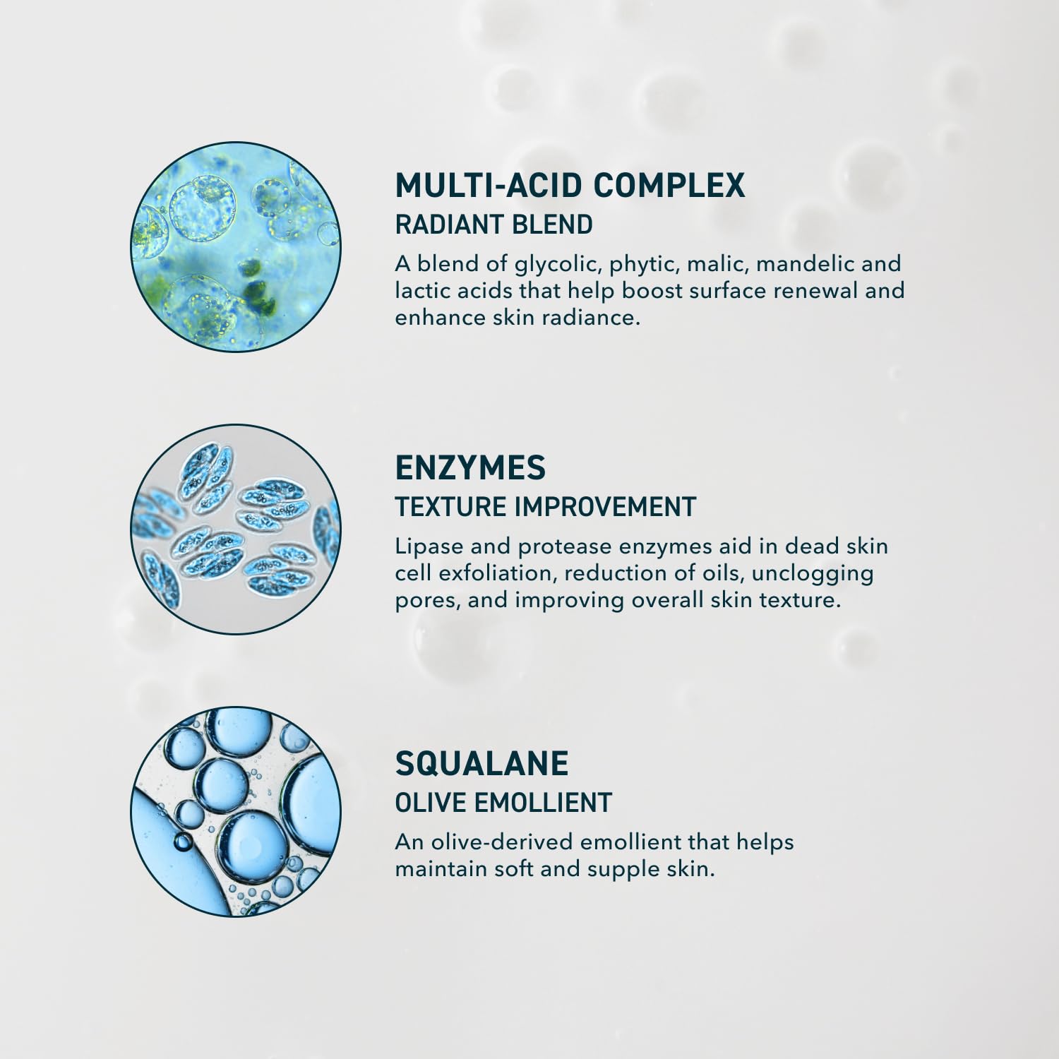 Face application close-up with Prequel Milk Peel for refined texture.
