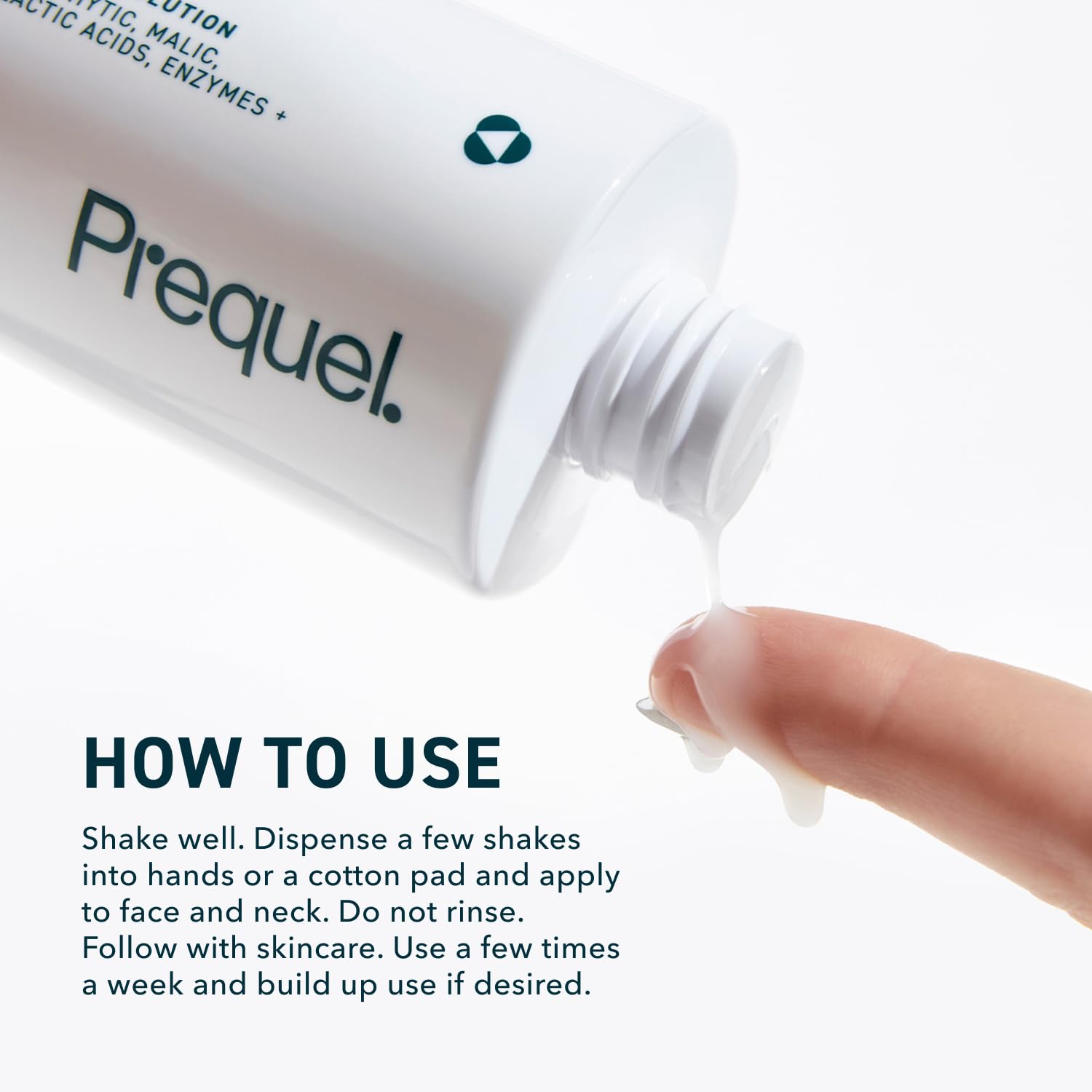 Hydration emphasis with the milk peel bottle graphic.