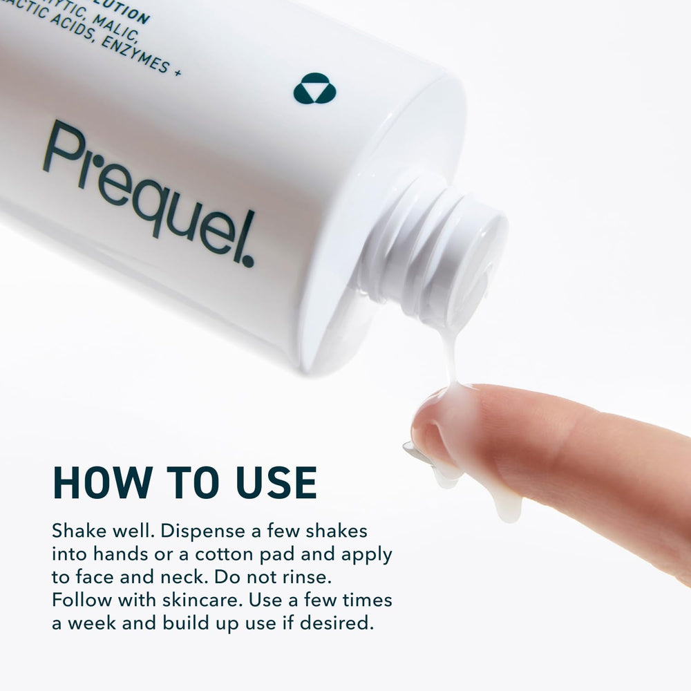Hydration emphasis with the milk peel bottle graphic.