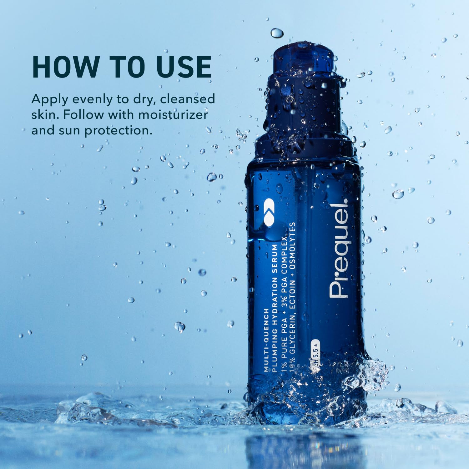 Ingredient focus hints PGA complex benefits for elasticity and moisture retention.