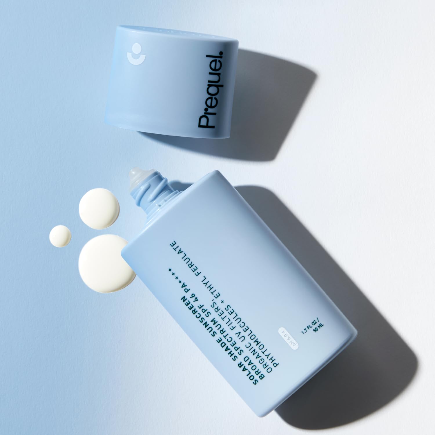 Travel-size bottle of Prequel Skin Solar Shade ideal for purse or commute