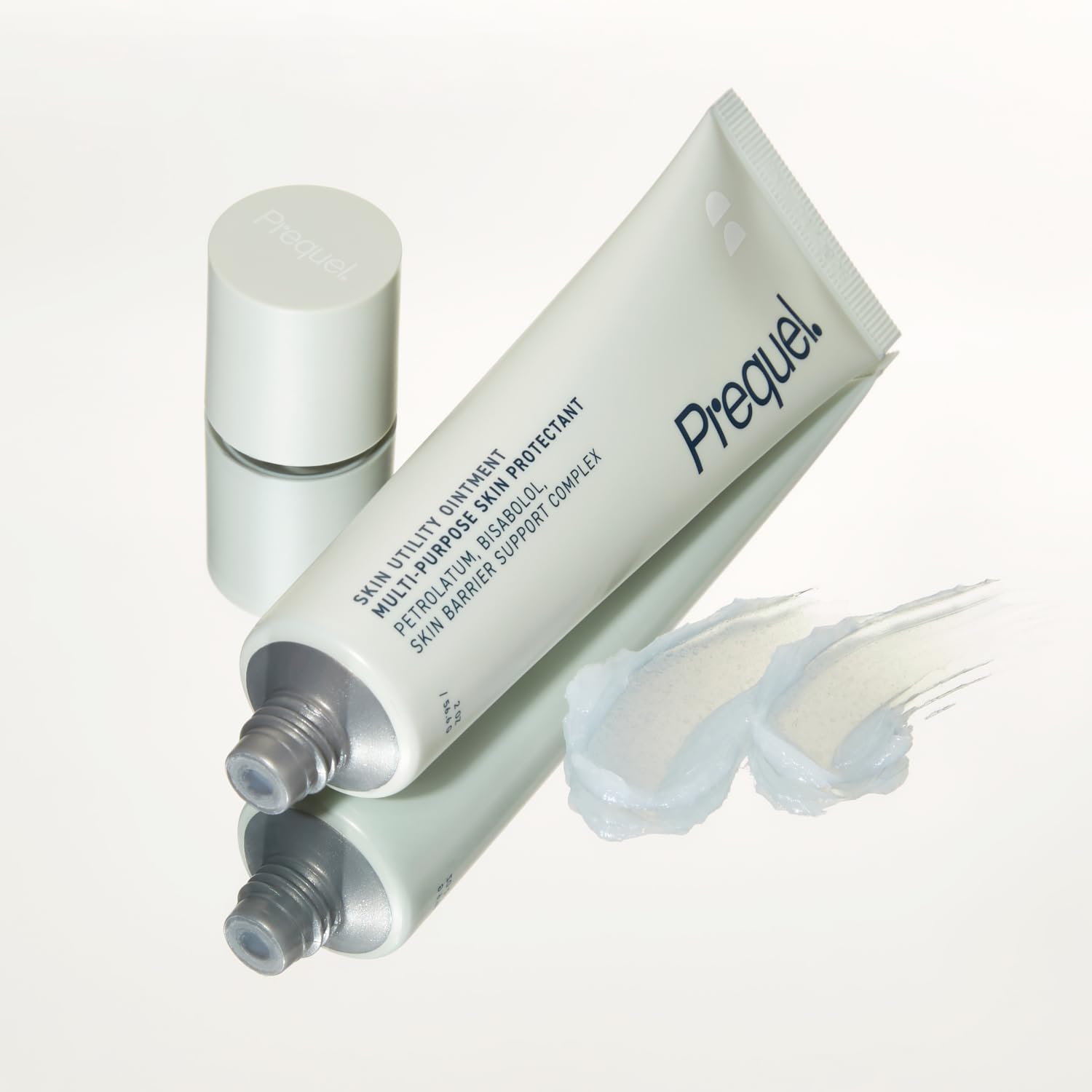Prequel Skin Utility Ointment tube open for easy, precise application