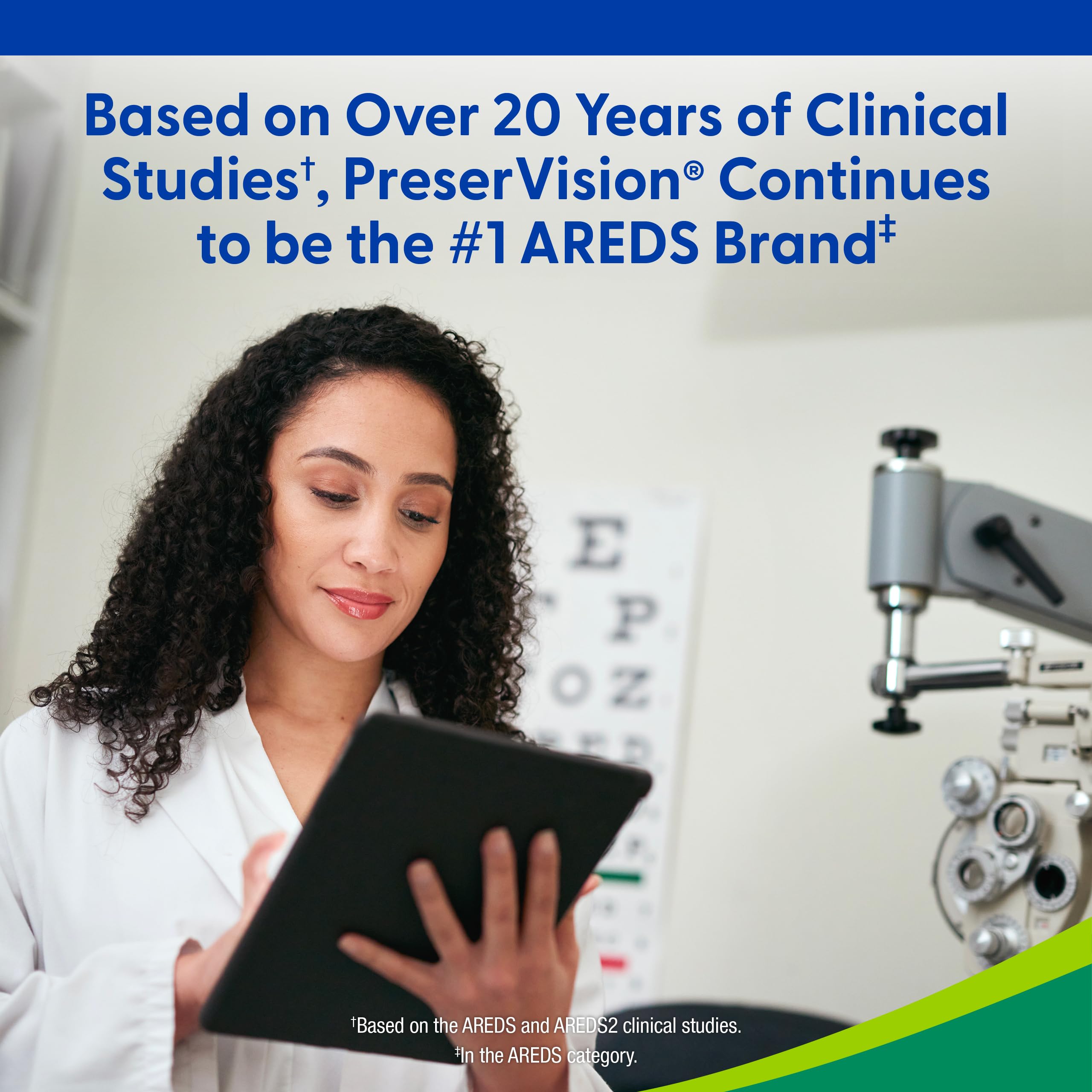 PreserVision AREDS2 bottle on desk for easy daily routine